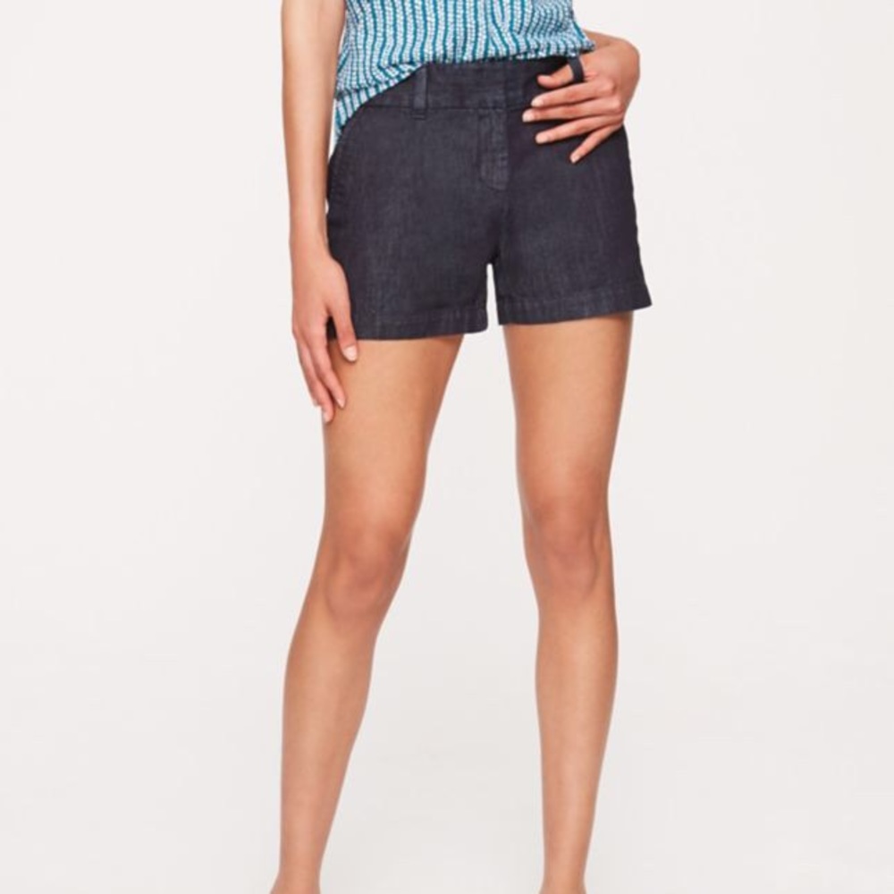SIZE 10 LOFT DENIM SHORTS WITH 4 INCH INSEAM
